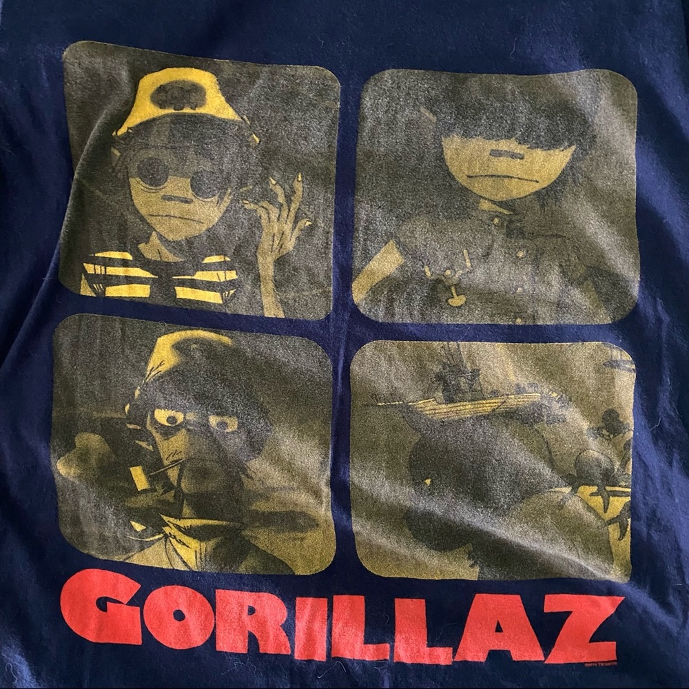 Ultra Rare! Gorillaz Tour Shirt Plastic Beach